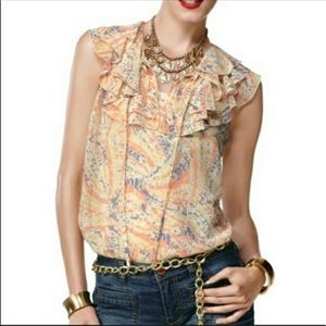Cabi Ruffle Top-Sz L